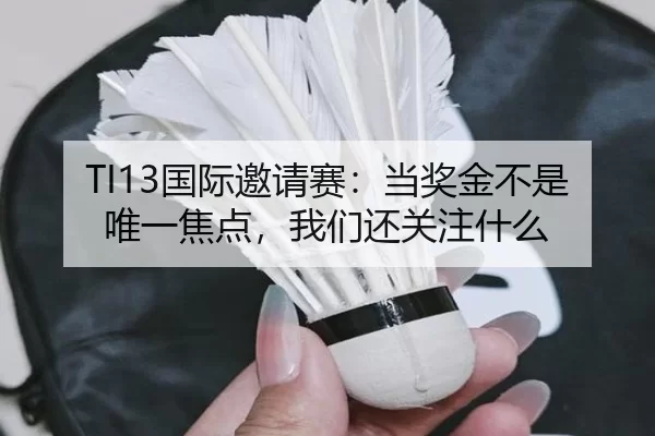 TI13国际邀请赛：当奖金不是唯一焦点，我们还关注什么